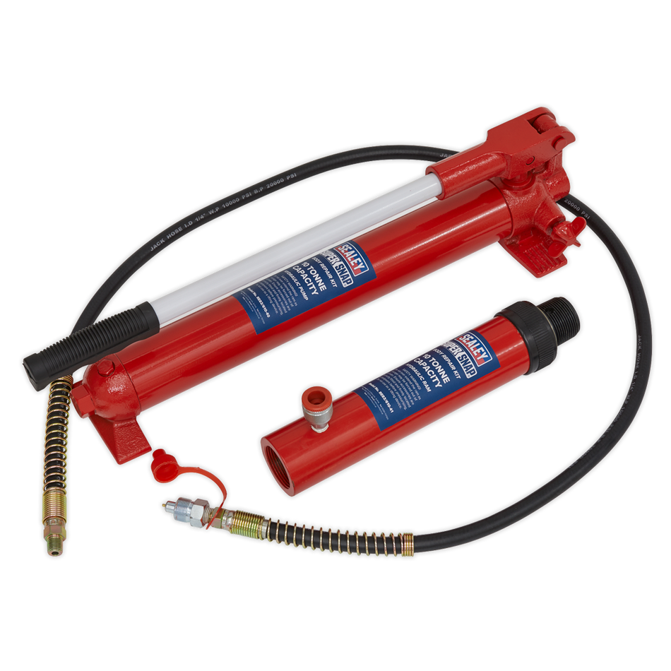 610/45 SuperSnap Push Ram with Pump & Hose Assembly 10 Tonne