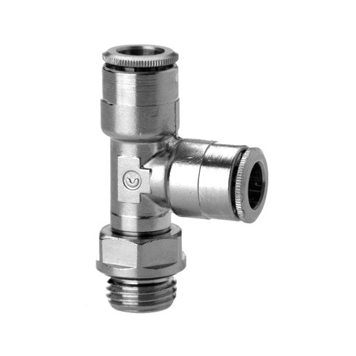6442 4-1/8 Brass super-rapid fittings for plastic tubes (Pack of 10)