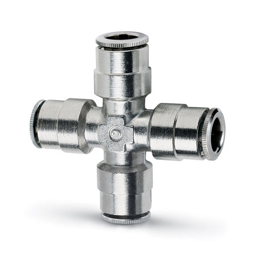 6600 8 Brass super-rapid fittings for plastic tubes (Pack of 10)