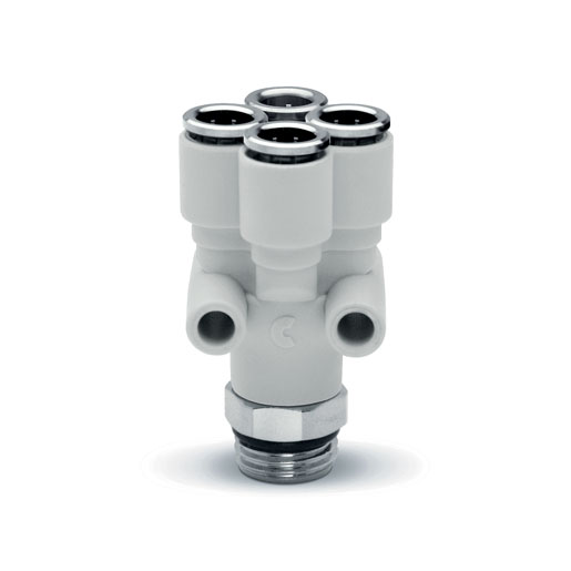 7572 6-1/8 Super-rapid Compact fittings in technopolymer (Pack of 10)