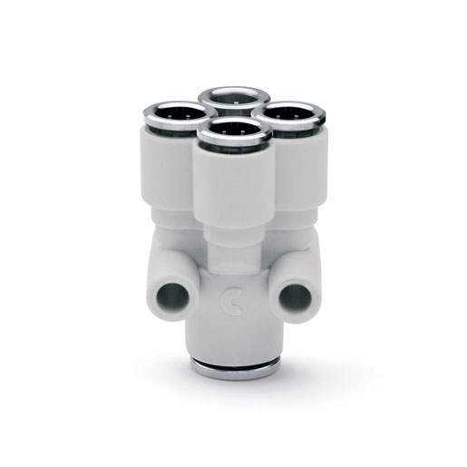 7575 6-4 Super-rapid Compact fittings in technopolymer (Pack of 10)