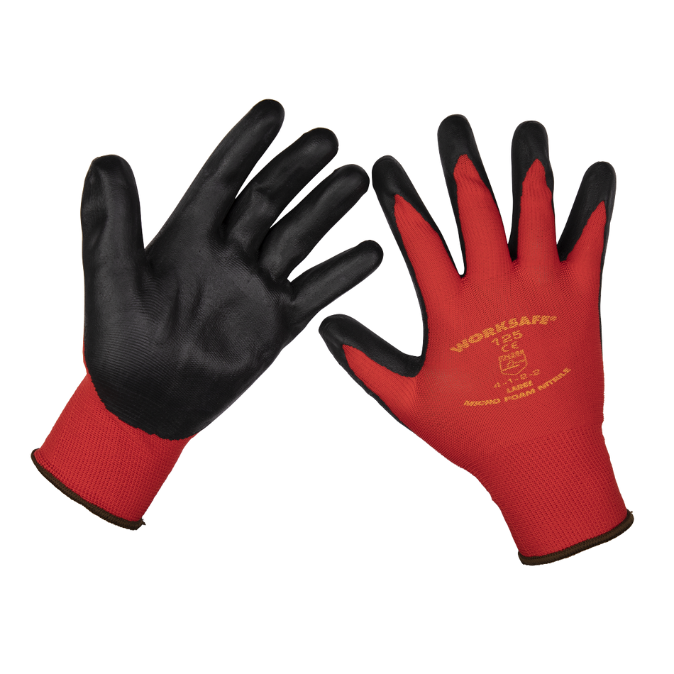 9125L/B120 Worksafe Nitrile Foam Gloves Large - Pack of 120 Pairs