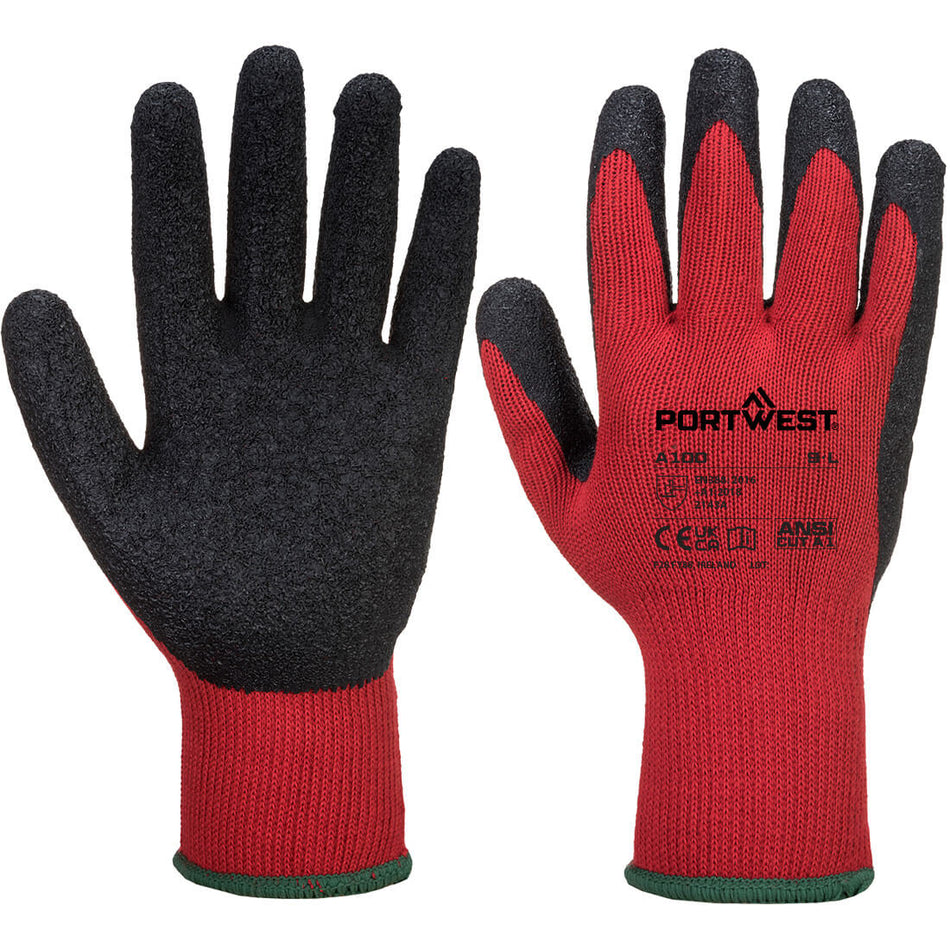 A100 Grip 10 Latex Glove XXL Red/Black