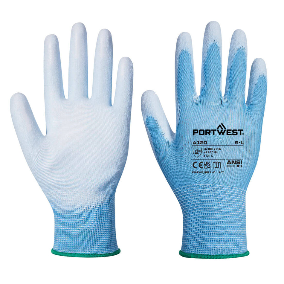 A120 Grip 13 PU Palm Glove S Blue