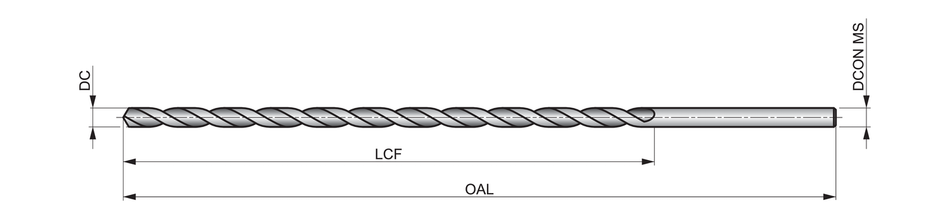 A1258.0X400 Extra Length Drill
