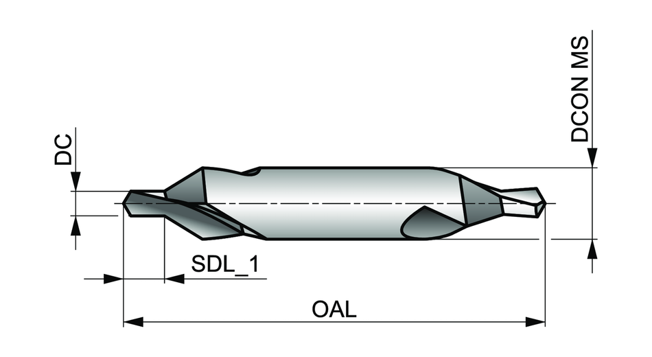 A2002.5X6.3 Centre Drill - 60deg