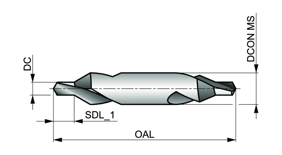 A225BS1 Centre Drill - 60deg