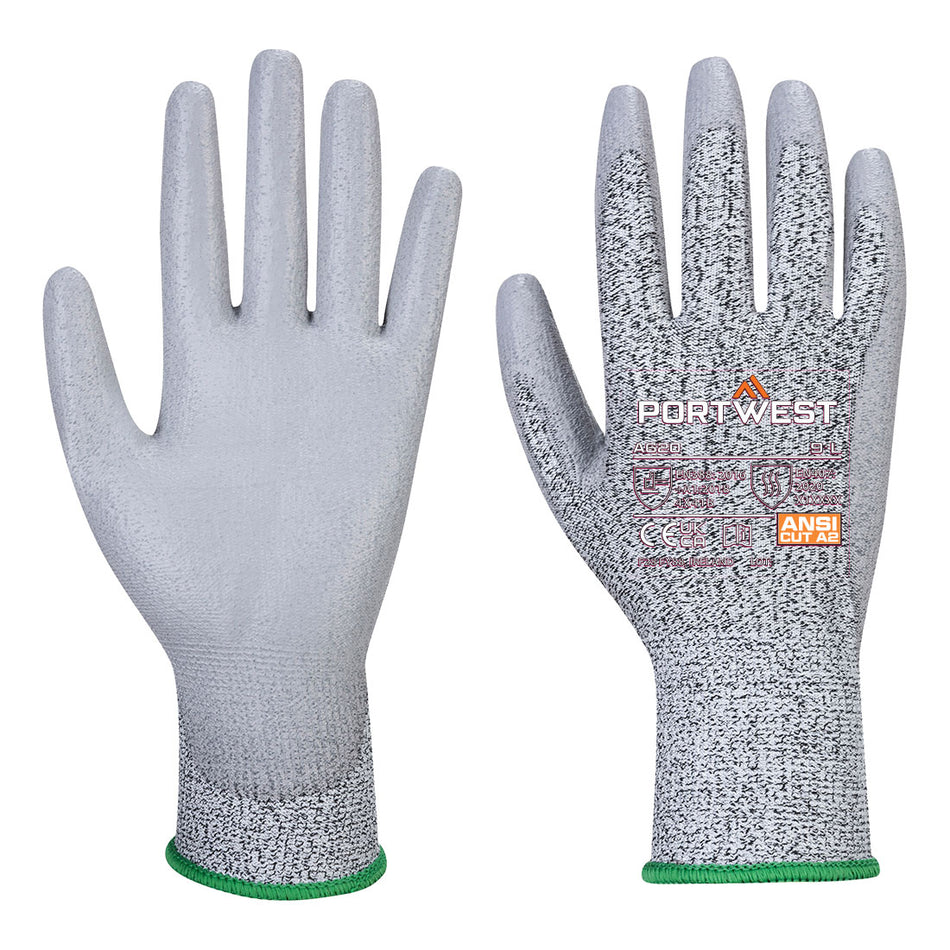 A620 Cut B13 PU Glove S Grey