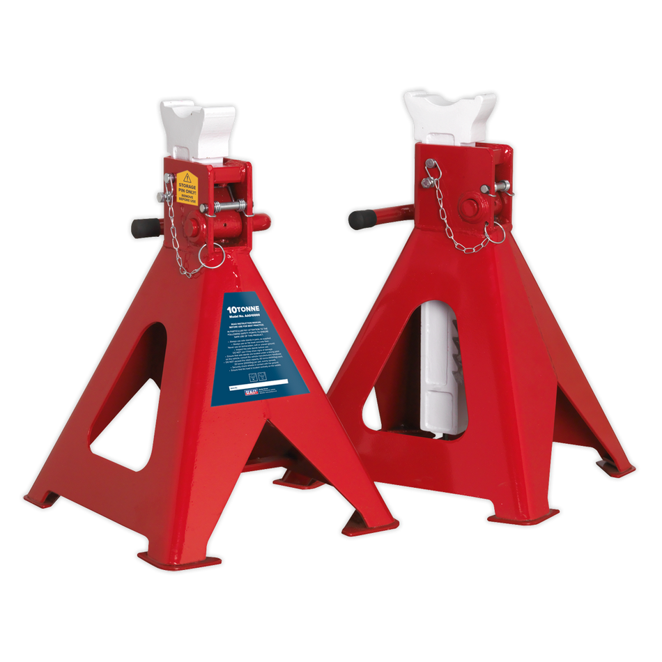 AAS10000 Auto Rise Ratchet Axle Stands (Pair) 10 Tonne Capacity per Stand