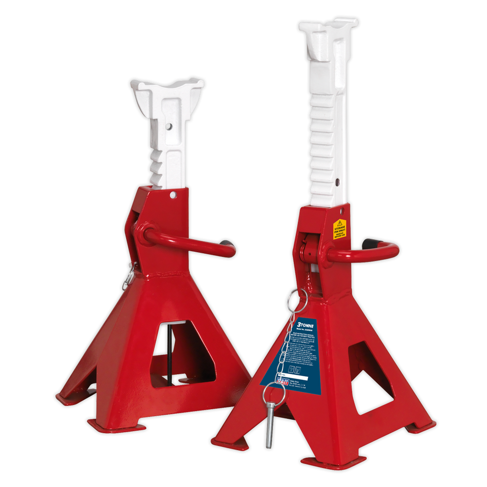 AAS3000 Auto Rise Ratchet Axle Stands (Pair) 3 Tonne Capacity per Stand