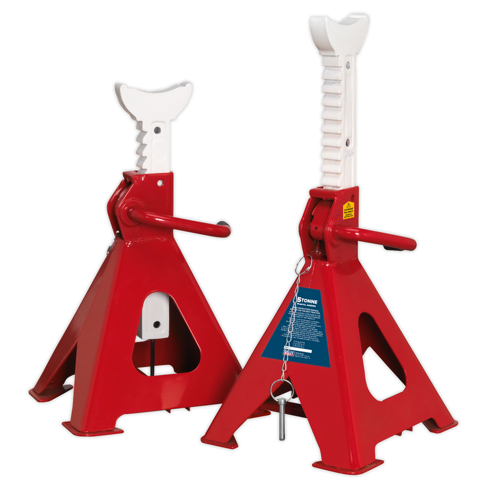 AAS5000 Auto Rise Ratchet Axle Stands (Pair) 5 Tonne Capacity per Stand