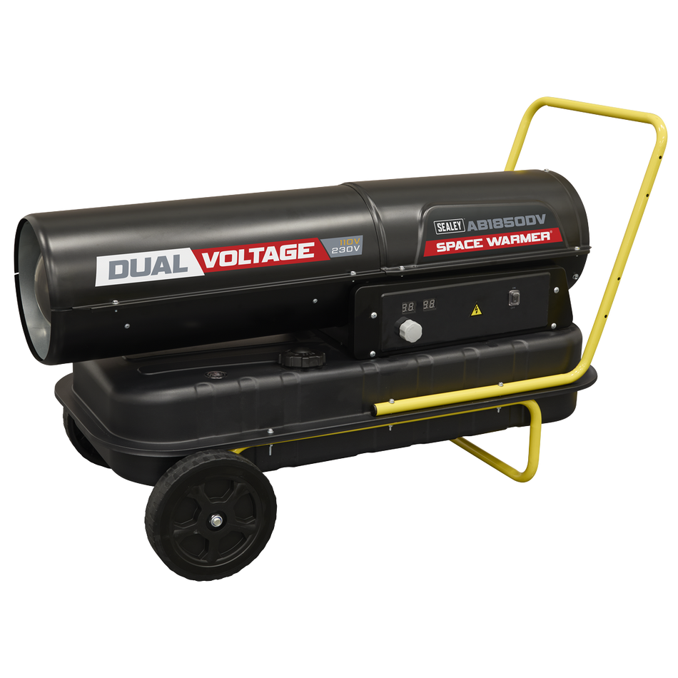 AB1850DV Dual Voltage Space Warmer Kerosene/Diesel Heater with Wheels 185000Btu/hr(55kW)