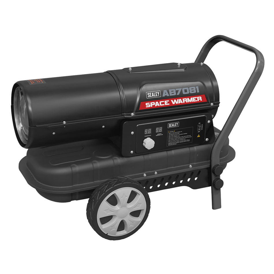 AB7081 Space Warmer Kerosene/Diesel Heater with Wheels 70000Btu/hr
