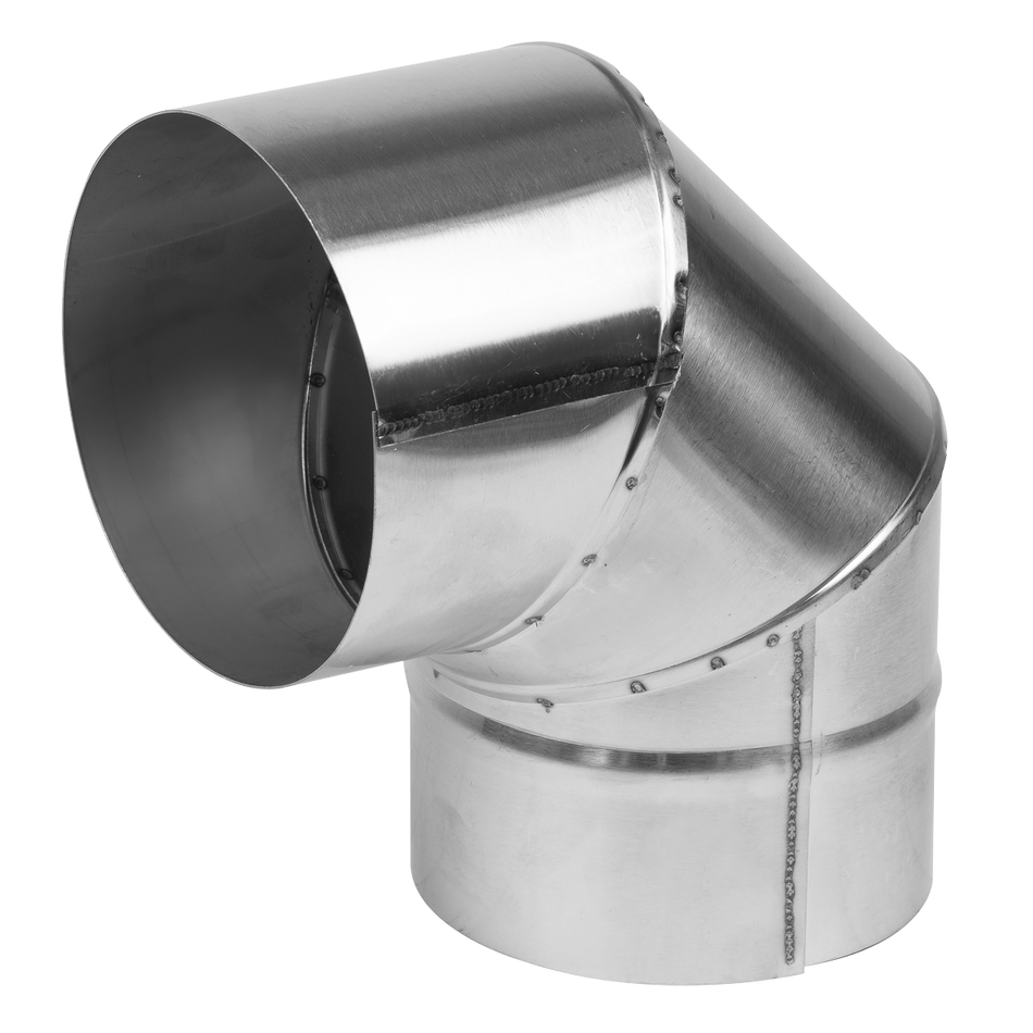 ABI1000AK3 Stainless Steel Exhaust/Flue 90deg Bend for ABI600 & ABI1000 120mm