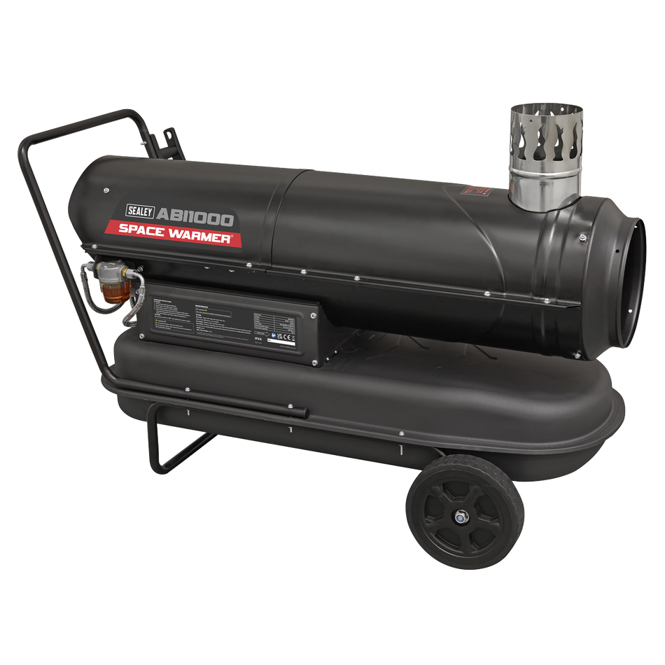 ABI1000 Space Warmer Indirect Kerosene/Diesel Heater with Wheels 102000Btu/hr