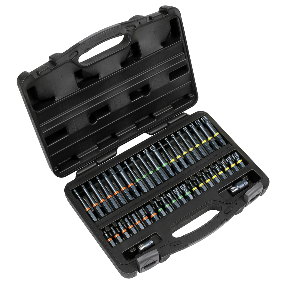 AK21901 Premier Impact TRX-Star*/Hex/Spline Bit Set 3/8" & 1/2"Sq Drive 42pc