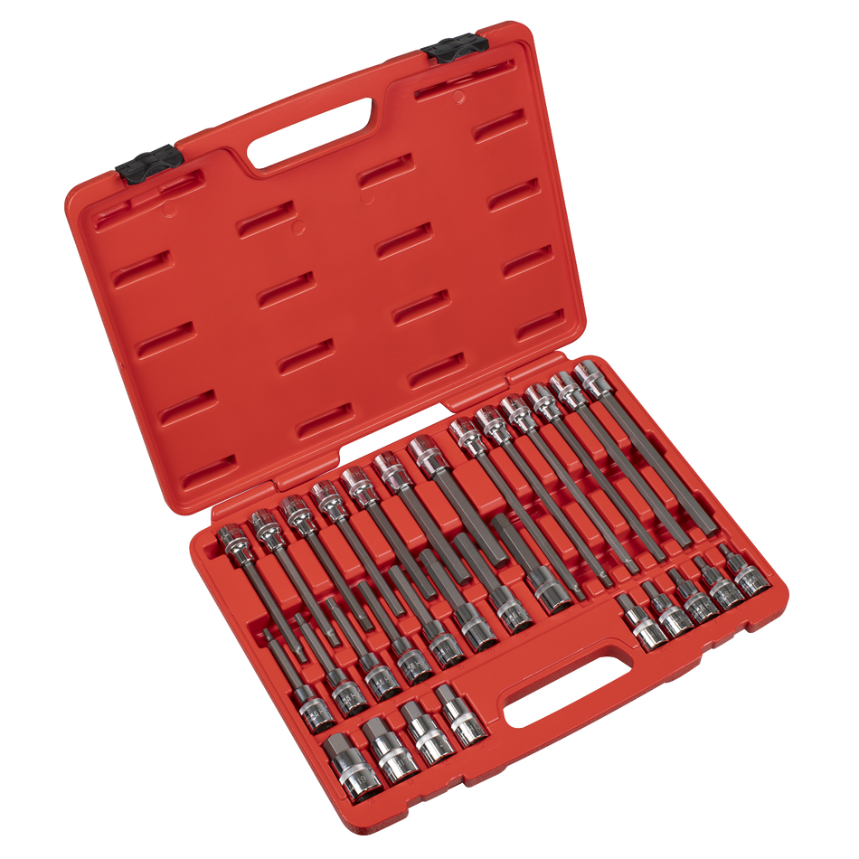 AK2196 Hex Socket Bit Set 30pc 1/2"Sq Drive