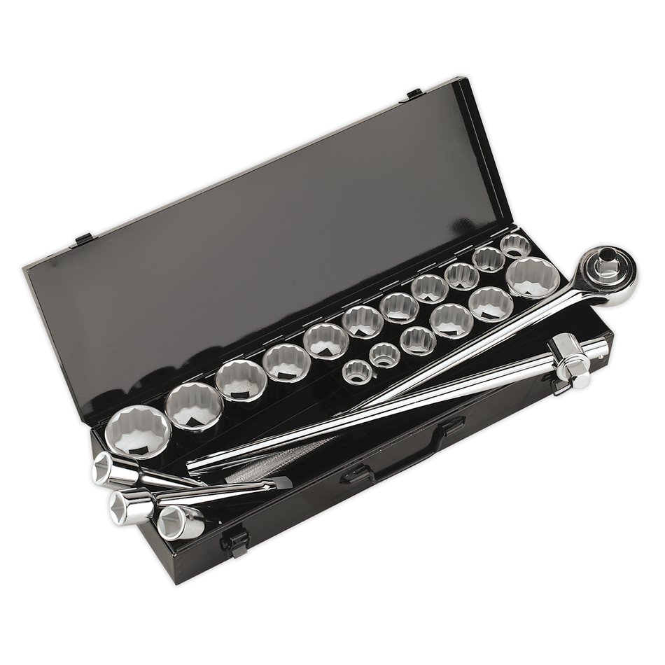 AK259/CRV Premier Socket Set 3/4"Sq Drive 12-point 22pc