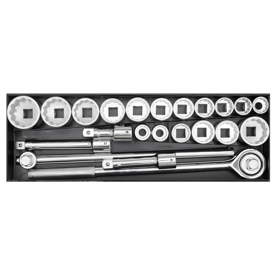 AK259/CRV Premier Socket Set 3/4"Sq Drive 12-point 22pc