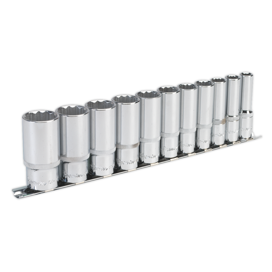 AK2673 Premier Imperial Deep Socket Set 3/8"Sq Drive 12-point 11pc