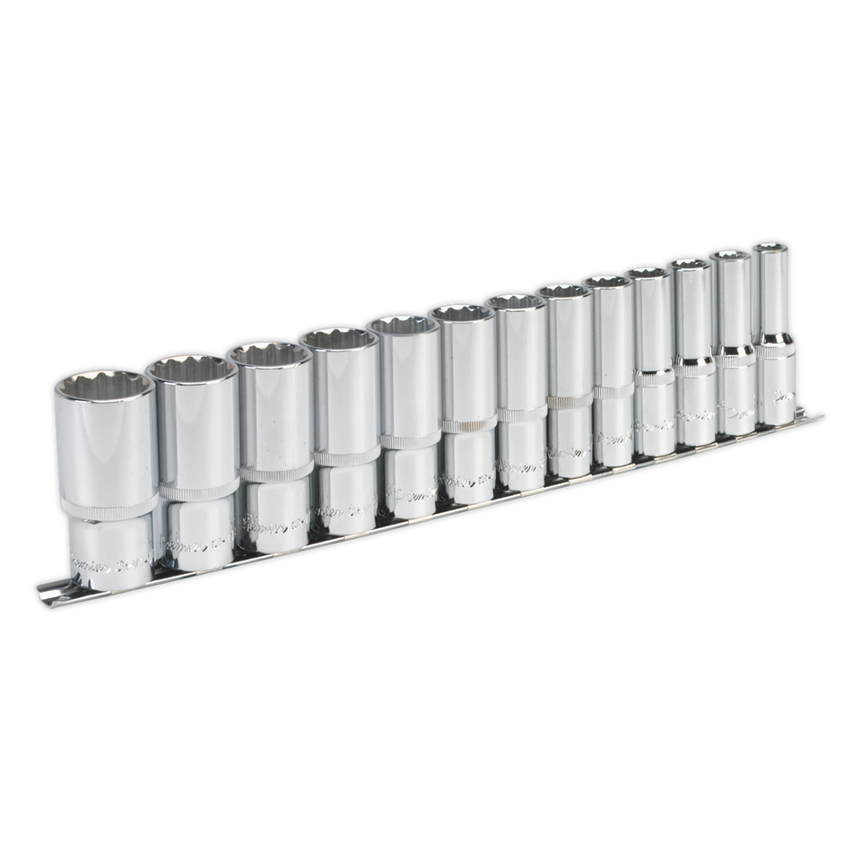 AK2675 Premier Imperial Deep Socket Set 1/2"Sq Drive 12-point 13pc