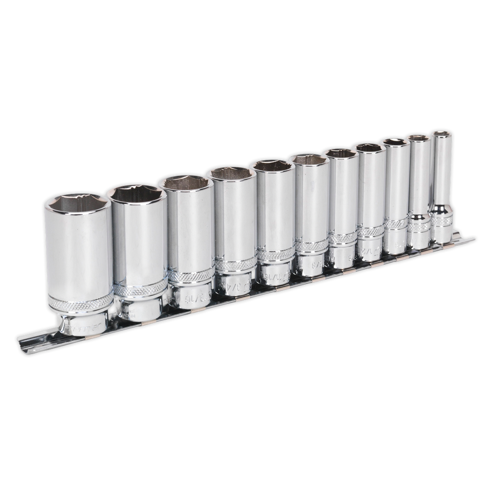 AK2743 Premier Imperial Deep Lock-On Socket Set 3/8"Sq Drive 11pc