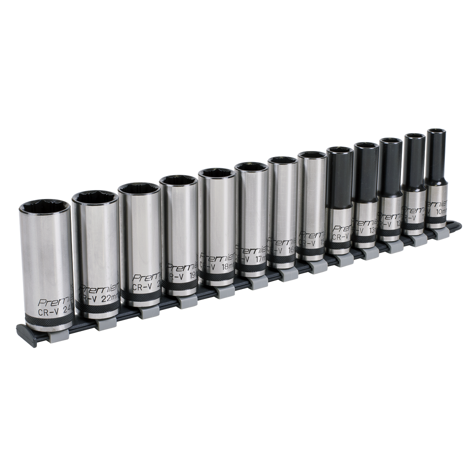 AK2745B Premier Black Deep Lock-On Socket Set 1/2"Sq Drive 13pc