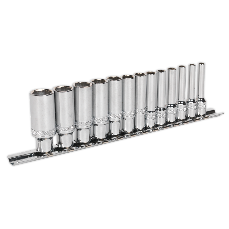 AK2747 Premier Deep Lock-On Socket Set 1/4"Sq Drive 13pc