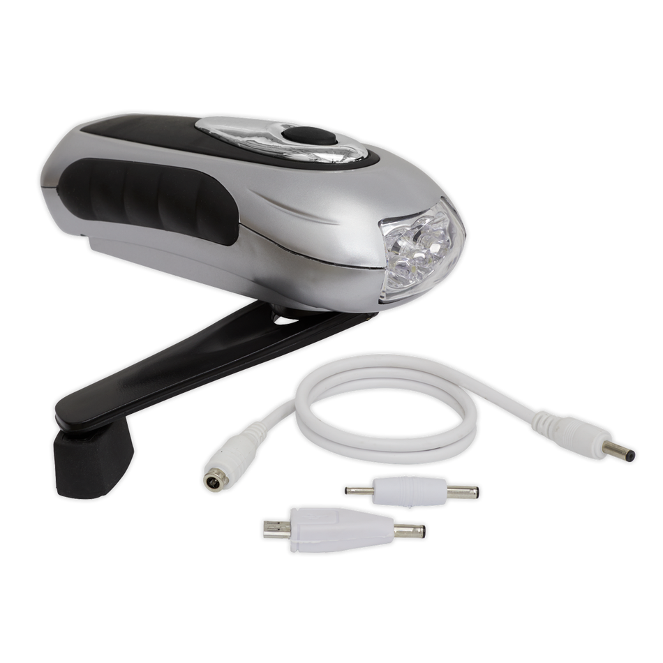 AK3305 Rechargeable Wind-Up Torch 3 LED