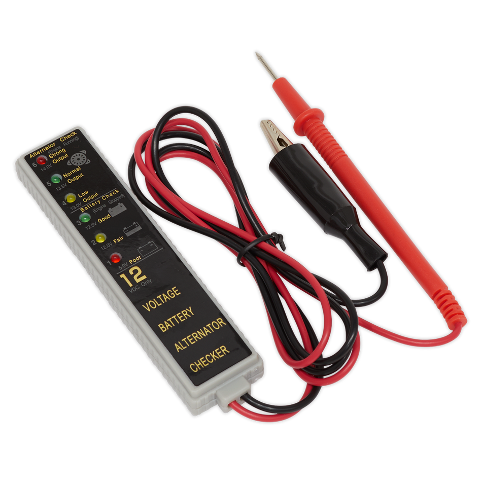 AK400 LED Battery & Alternator Tester 12V