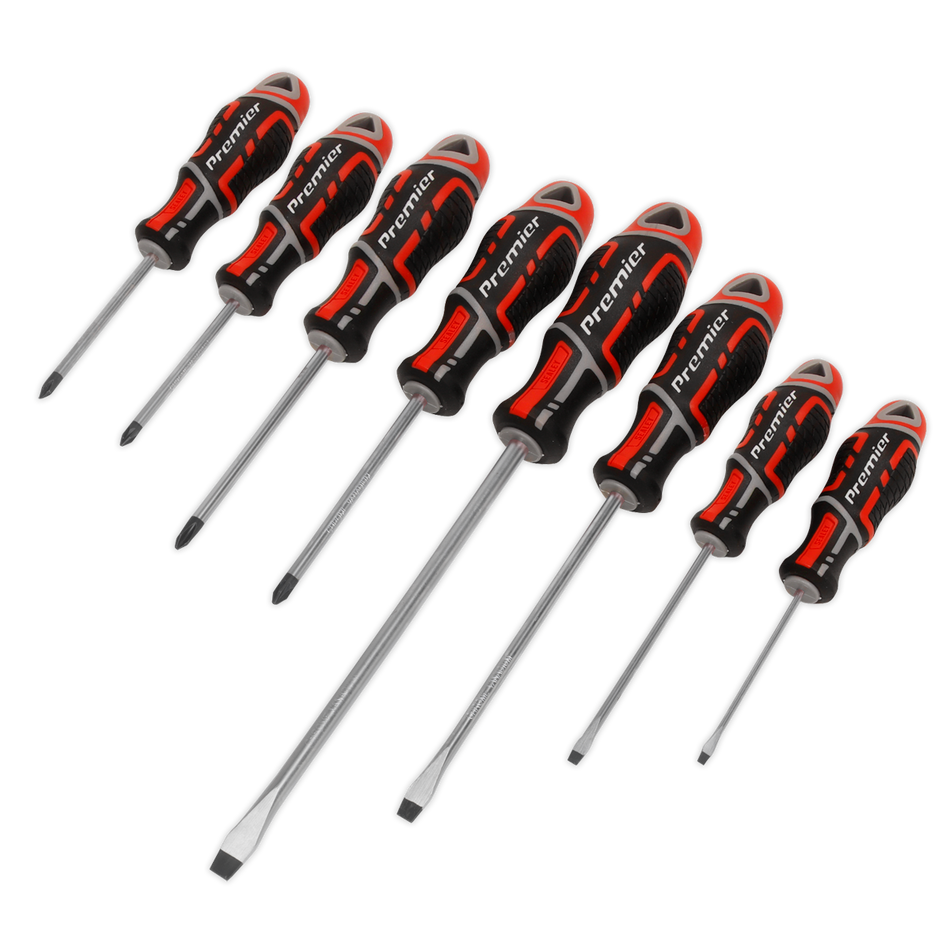 AK4322 Premier GripMAX Screwdriver Set 8pc - Red