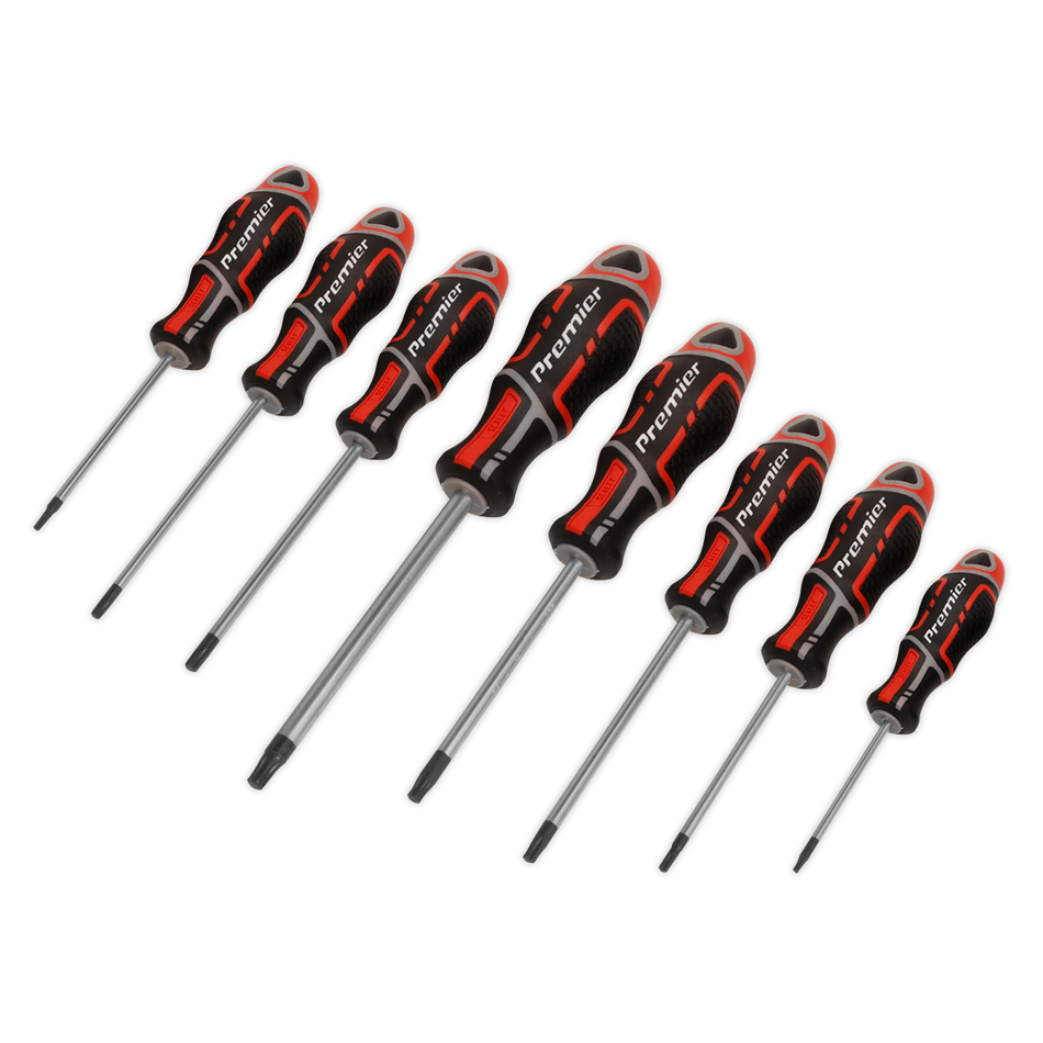 AK4323 Premier GripMAX Security TRX-Star* Screwdriver Set 8pc - Red