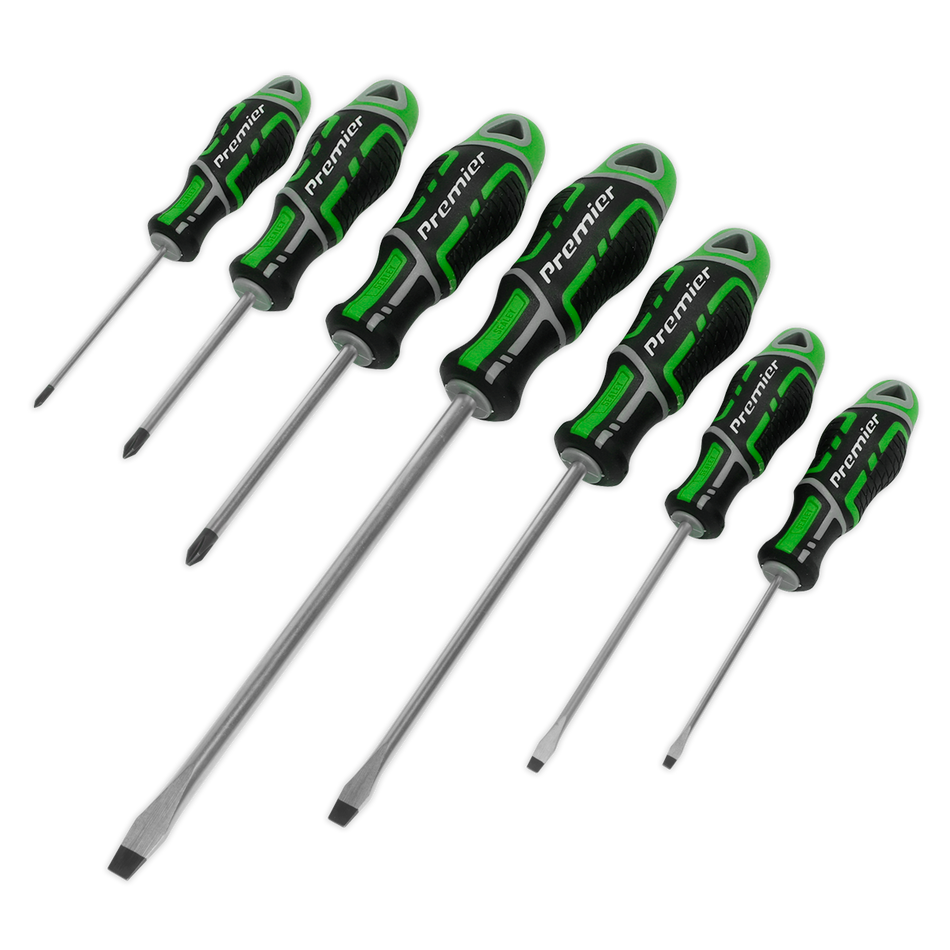 AK4325HV Premier GripMAX Screwdriver Set 7pc - Hi-Vis Green