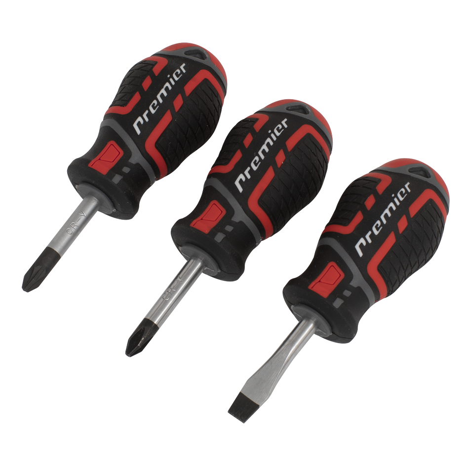 AK4328 Premier GripMAX Stubby Screwdriver Set 3pc