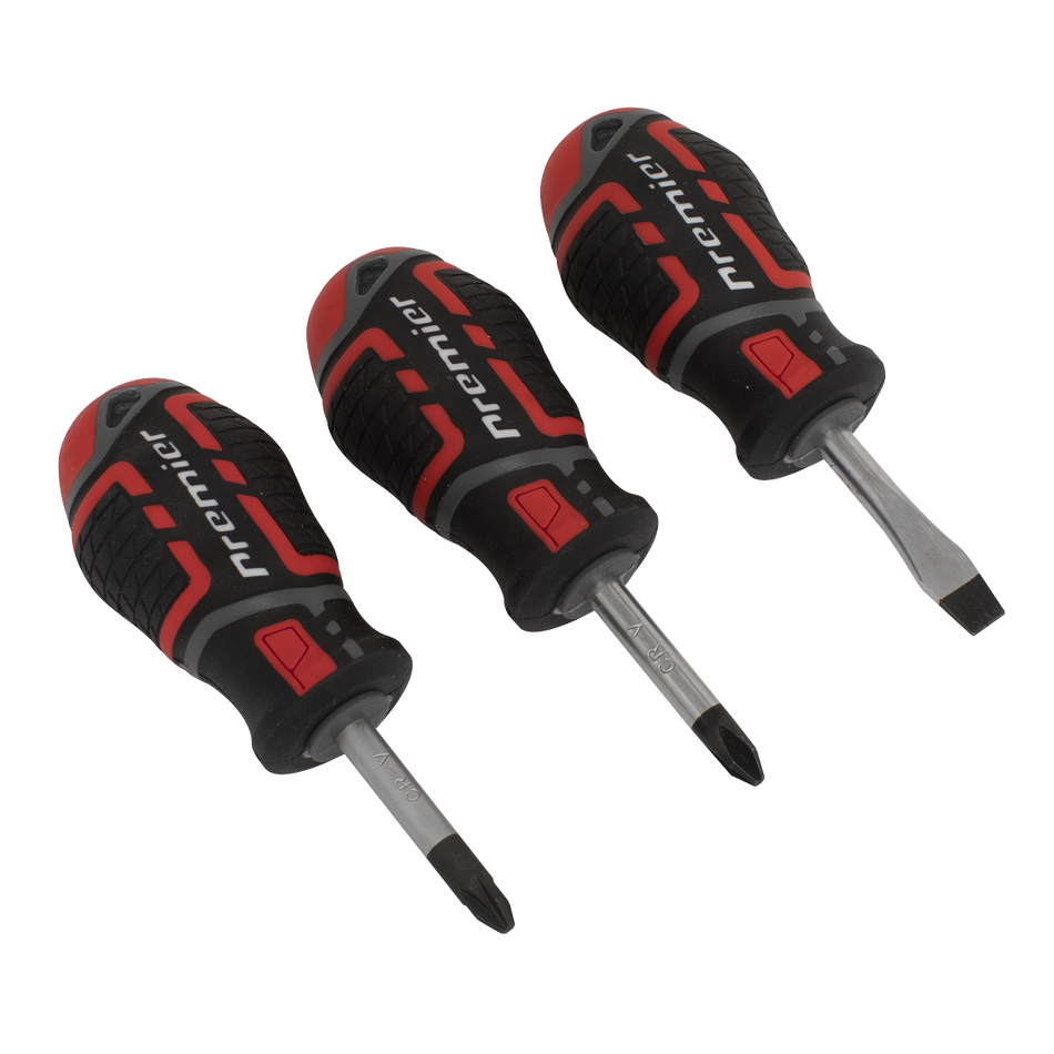 AK4328 Premier GripMAX Stubby Screwdriver Set 3pc