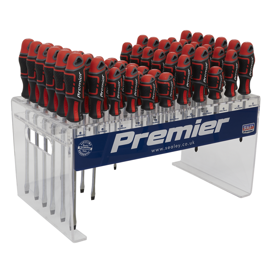 AK4369DS Premier GripMAX Individual Screwdrivers Countertop Display 66pc