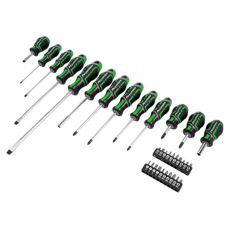 AK4370HV Premier GripMAX Screwdriver & Bit Set 33pc - Hi-Vis Green