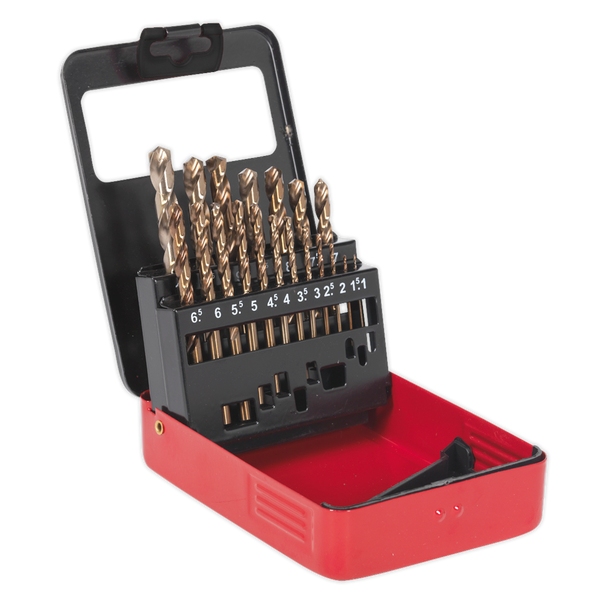 AK4701 HSS Cobalt Fully Ground Drill Bit Set 19pc