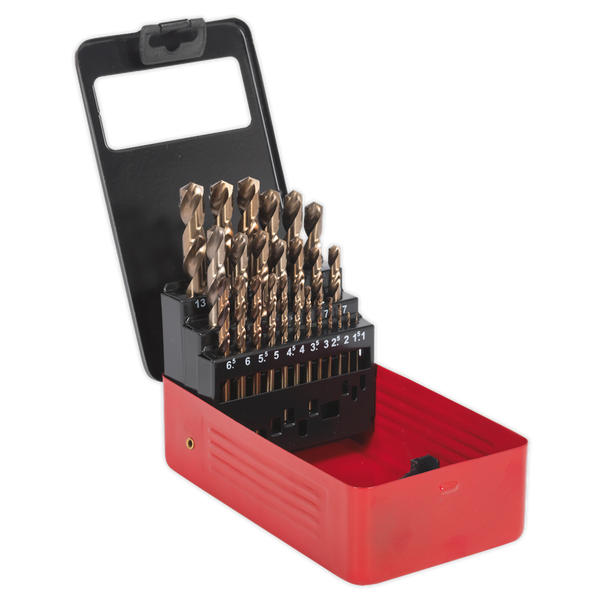 AK4702 HSS Cobalt Fully Ground Drill Bit Set 25pc