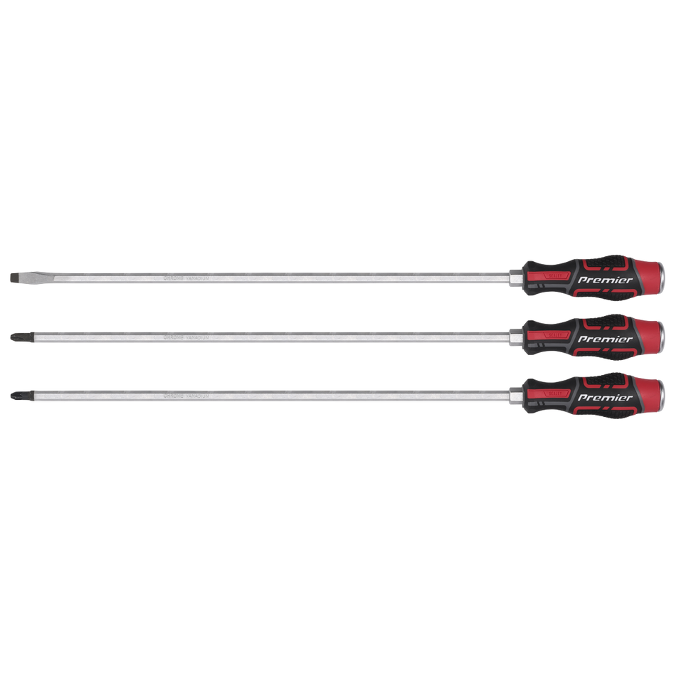 AK4942 Premier Extra-Long Hammer-Thru Screwdriver Set 450mm 3pc