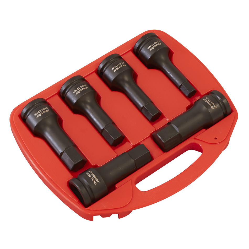 AK5586 Premier Hex Impact Socket Bit Set 3/4"Sq Drive 6pc
