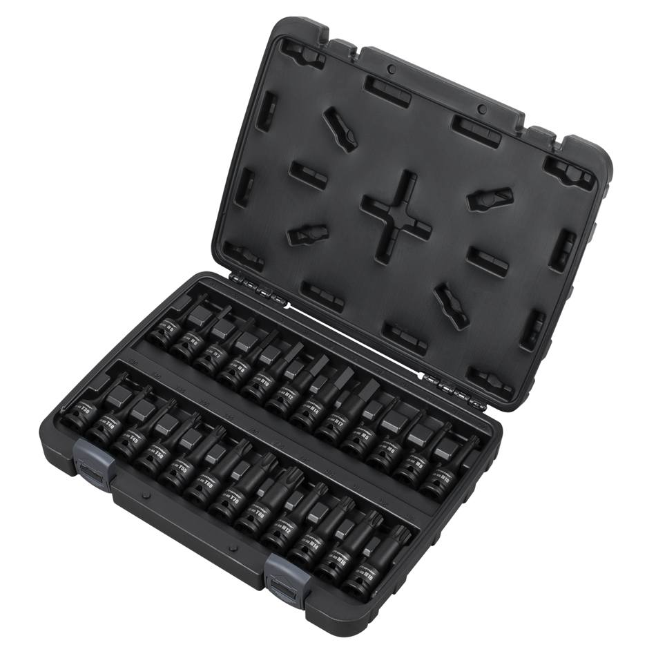 AK56000 Premier Hex/TRX-Star*/Spline Impact Socket Bit Set 1/2"Sq Drive 24pc