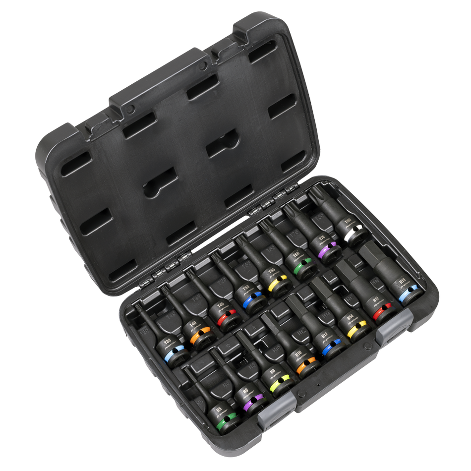 AK56005 Premier Hex & TRX-Star* Impact Socket Bit Set 1/2"Sq Drive 16pc