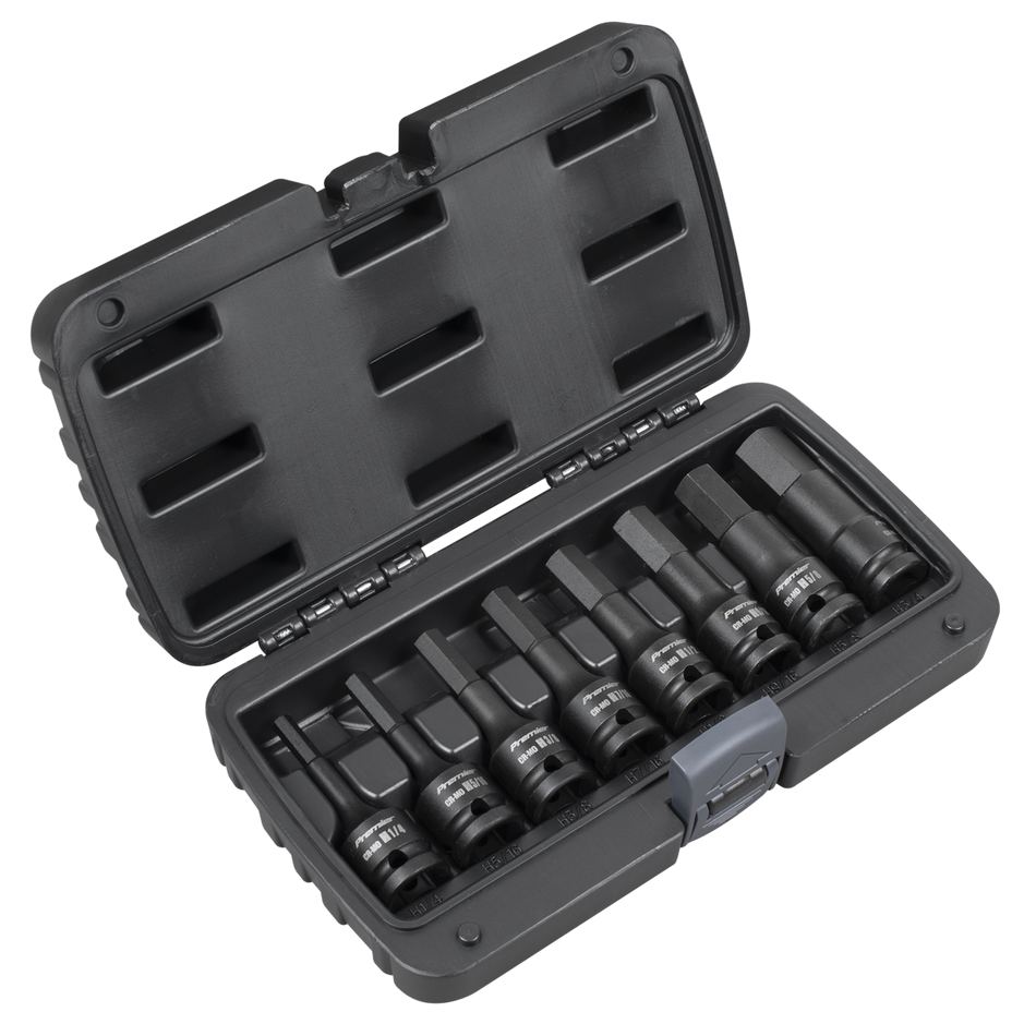 AK5600 Premier Imperial Hex Impact Socket Bit Set 1/2"Sq Drive 8pc