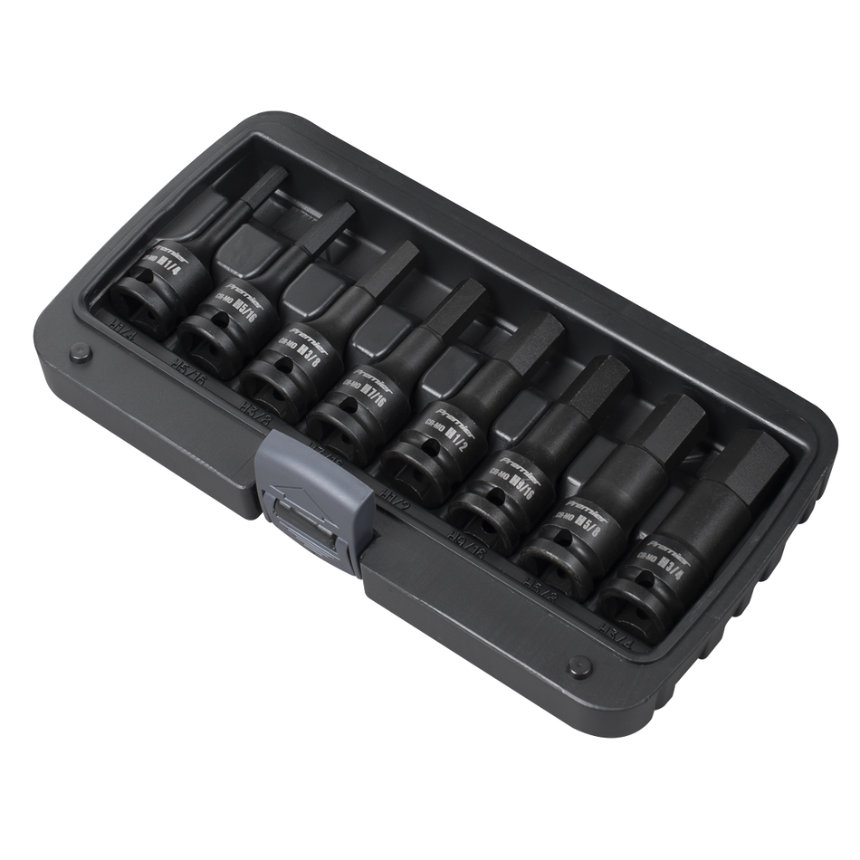 AK5600 Premier Imperial Hex Impact Socket Bit Set 1/2"Sq Drive 8pc