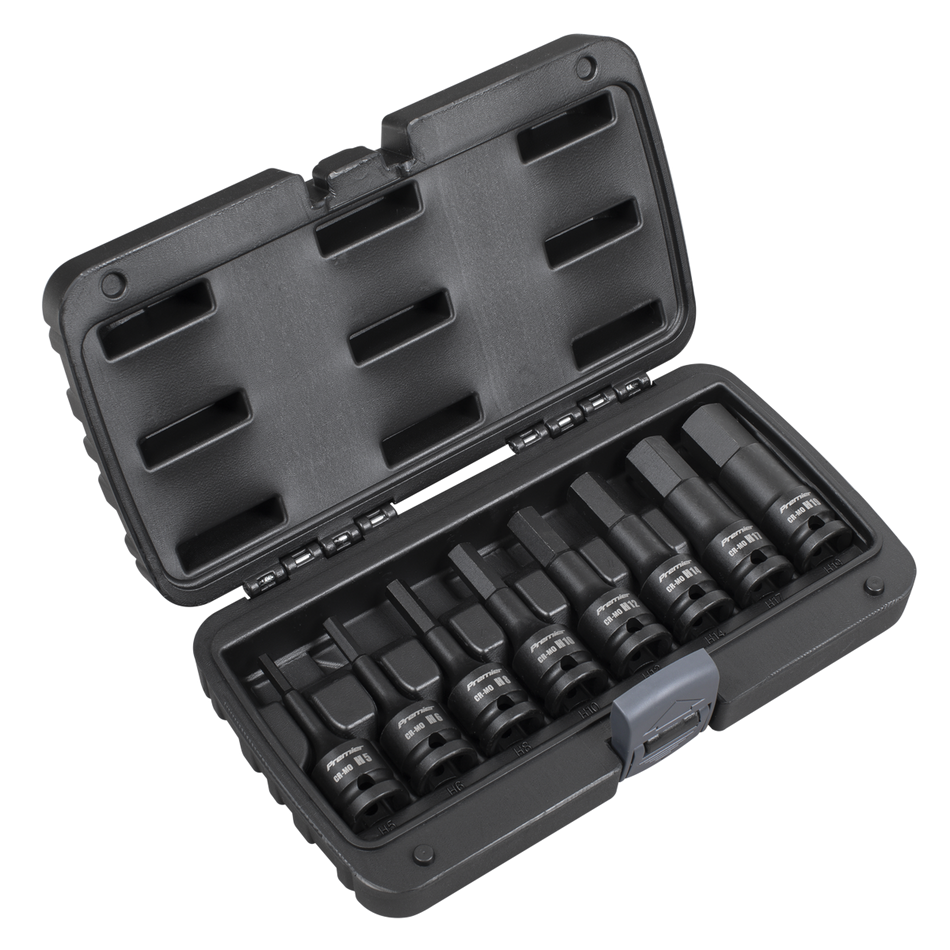 AK5601 Premier Hex Impact Socket Bit Set 1/2"Sq Drive 8pc