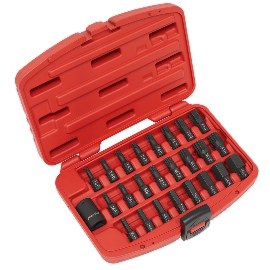 AK5612 Premier TRX-Star*/Hex/Spline Impact Bit Set 1/2"Sq Drive 25pc
