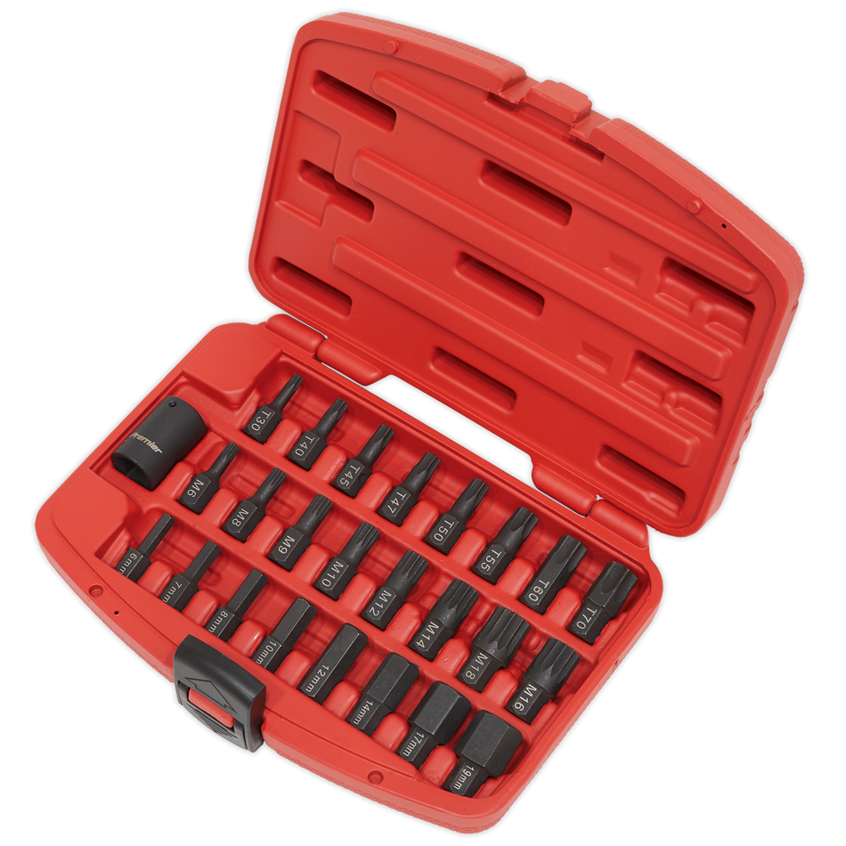 AK5612 Premier TRX-Star*/Hex/Spline Impact Bit Set 1/2"Sq Drive 25pc