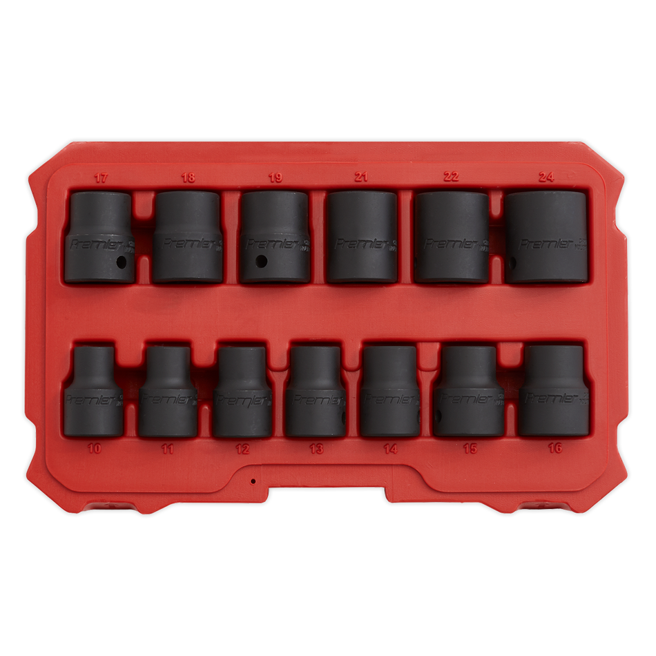 AK5616M Premier Lock-On Impact Socket Set 1/2"Sq Drive 13pc