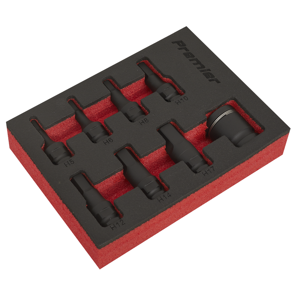 AK5620 Premier Hex Impact Socket Bit Set 3/8"Sq Drive 8pc